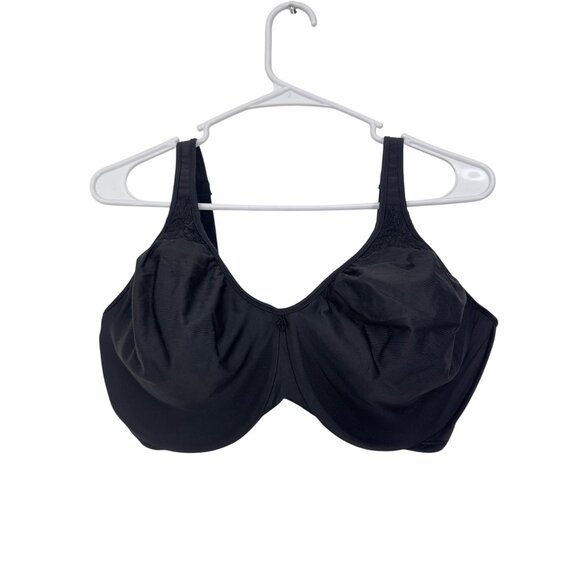 Bali Black Women SZ 36DDD Full Coverage Underwire Minimizer Bra - Picture 2 of 7